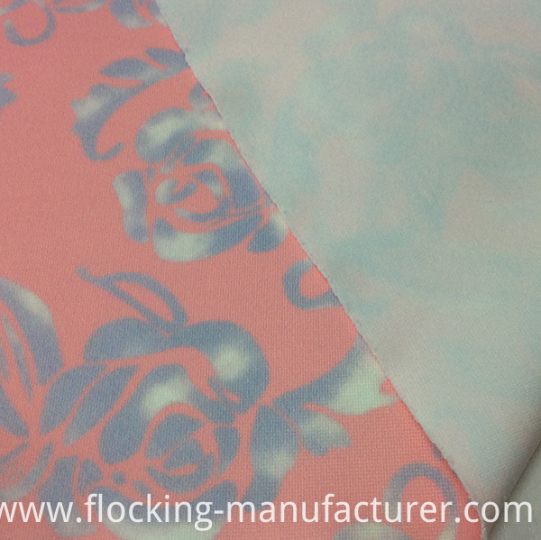High-Quality Knitted Flower Digital Print Ponte Garment Dress Fabric